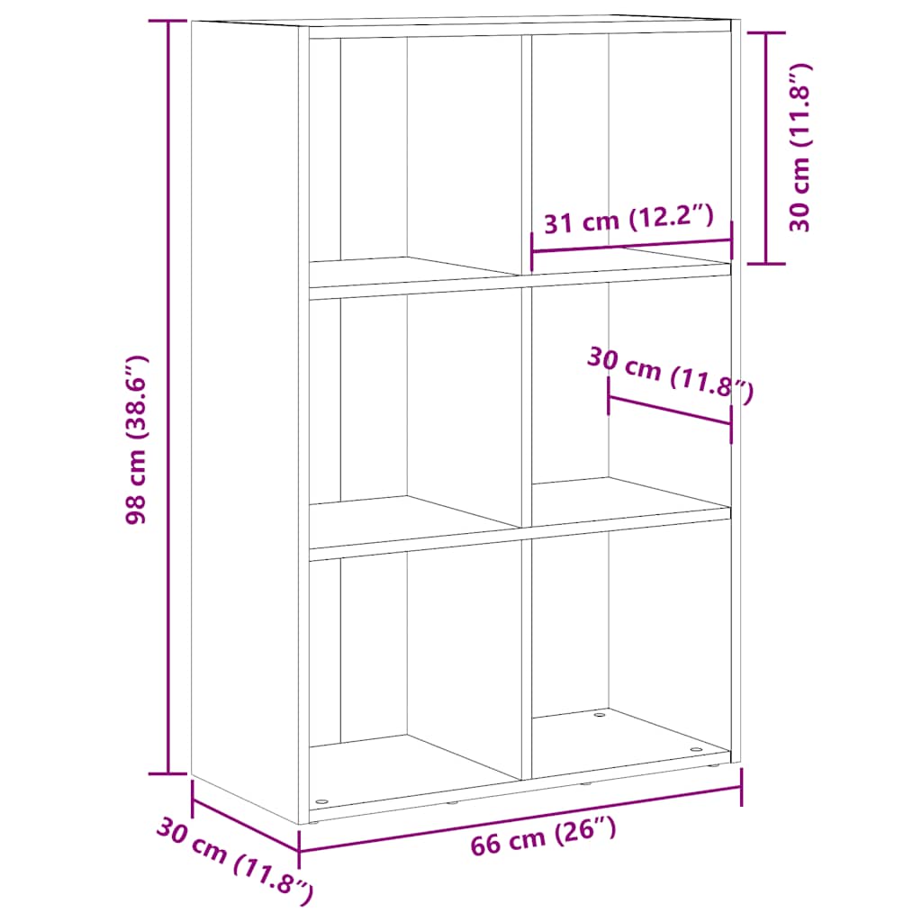 Bibliothèque/Buffet chêne artisanal 66x30x98 cm bois ingénierie - XIOS
