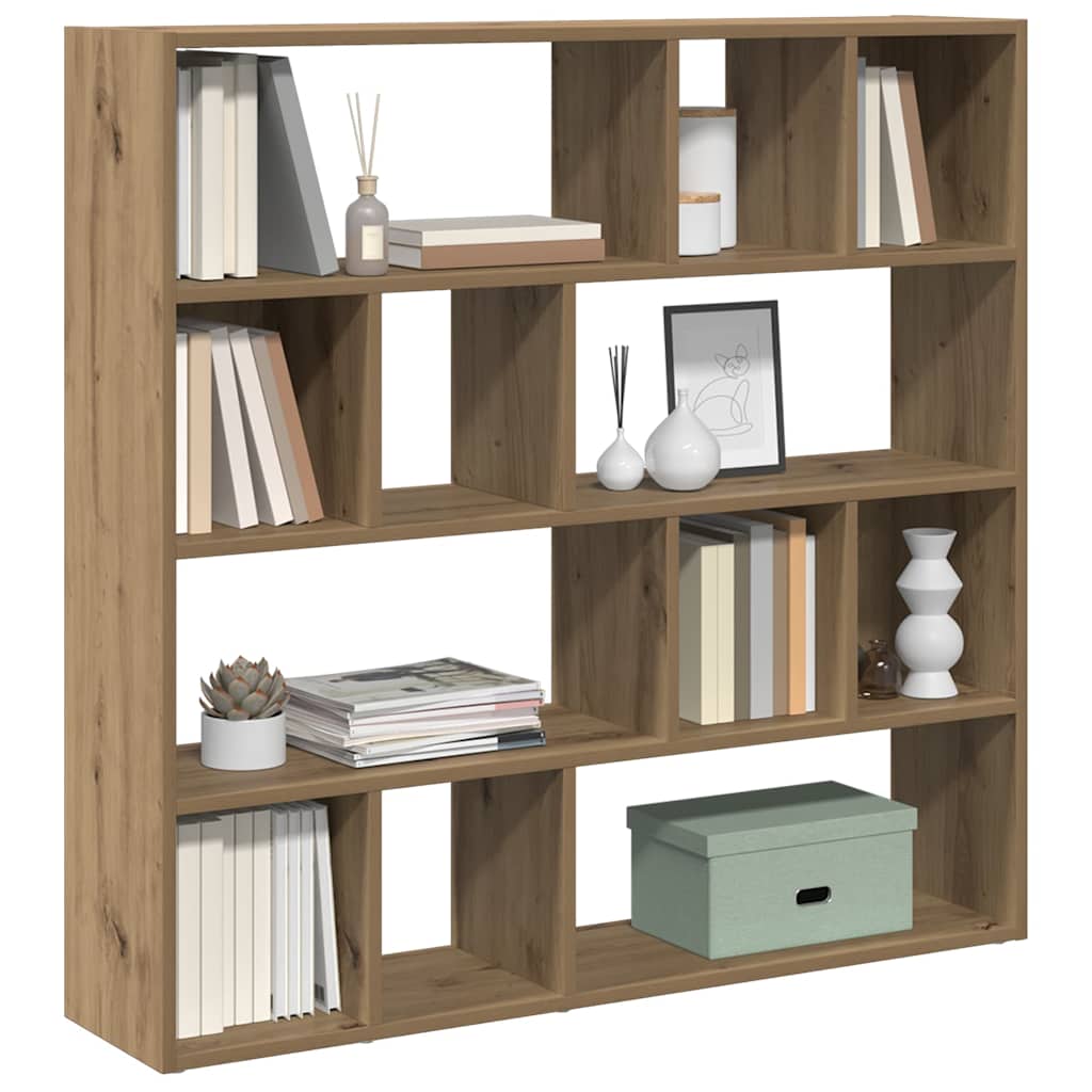 Bibliothèque/Séparateur de pièce chêne artisanal 105x24x102 cm - XIOS
