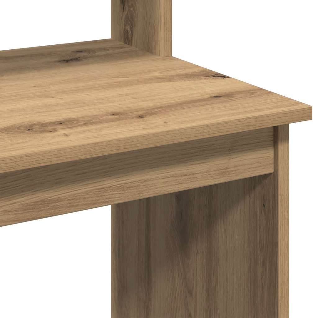 Bureau avec étagères chêne artisanal Bois d'ingénierie - XIOS
