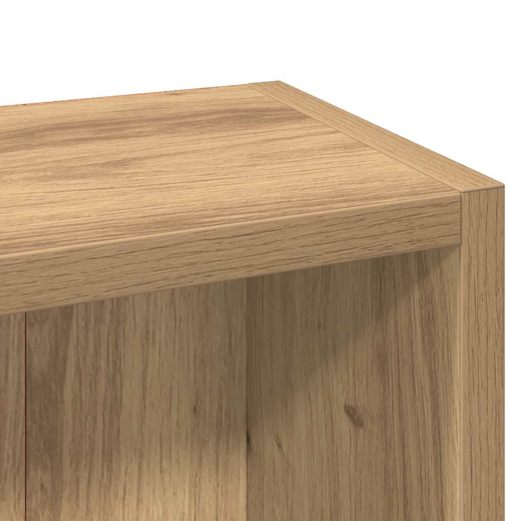 Armoires à CD 2 pcs chêne artisanal 21x16x93,5 cm - XIOS