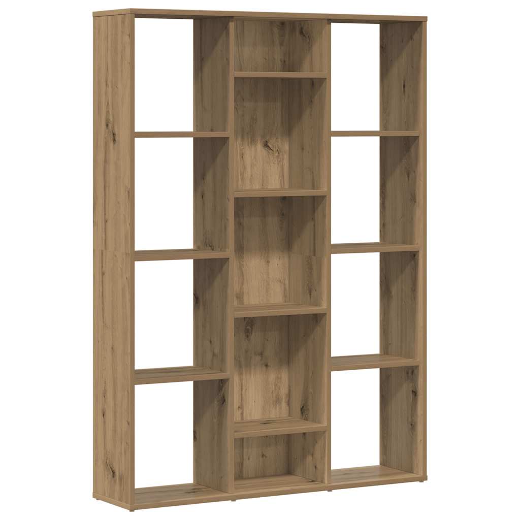Séparateur de pièce/Bibliothèque chêne artisanal 100x24x140 cm - XIOS