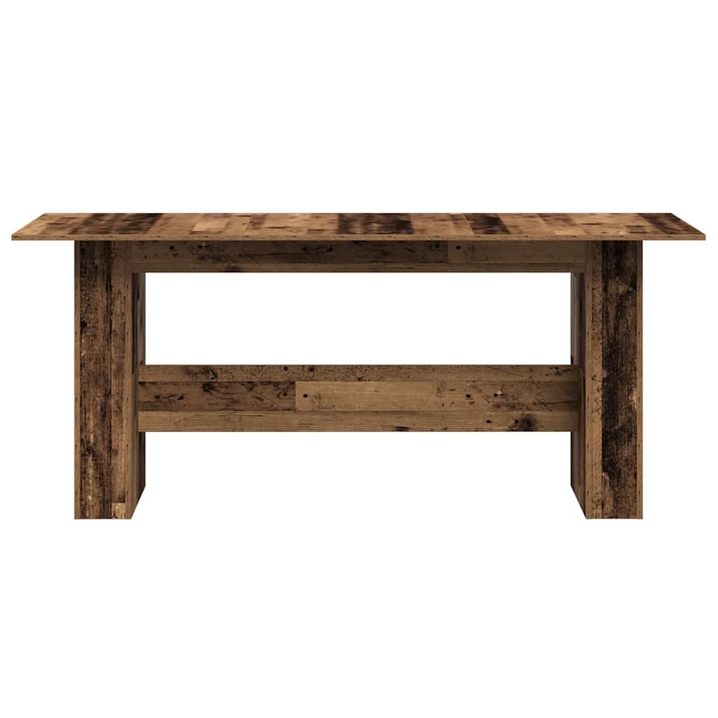 Table à manger vieux bois 180x90x76 cm bois d'ingénierie - XIOS