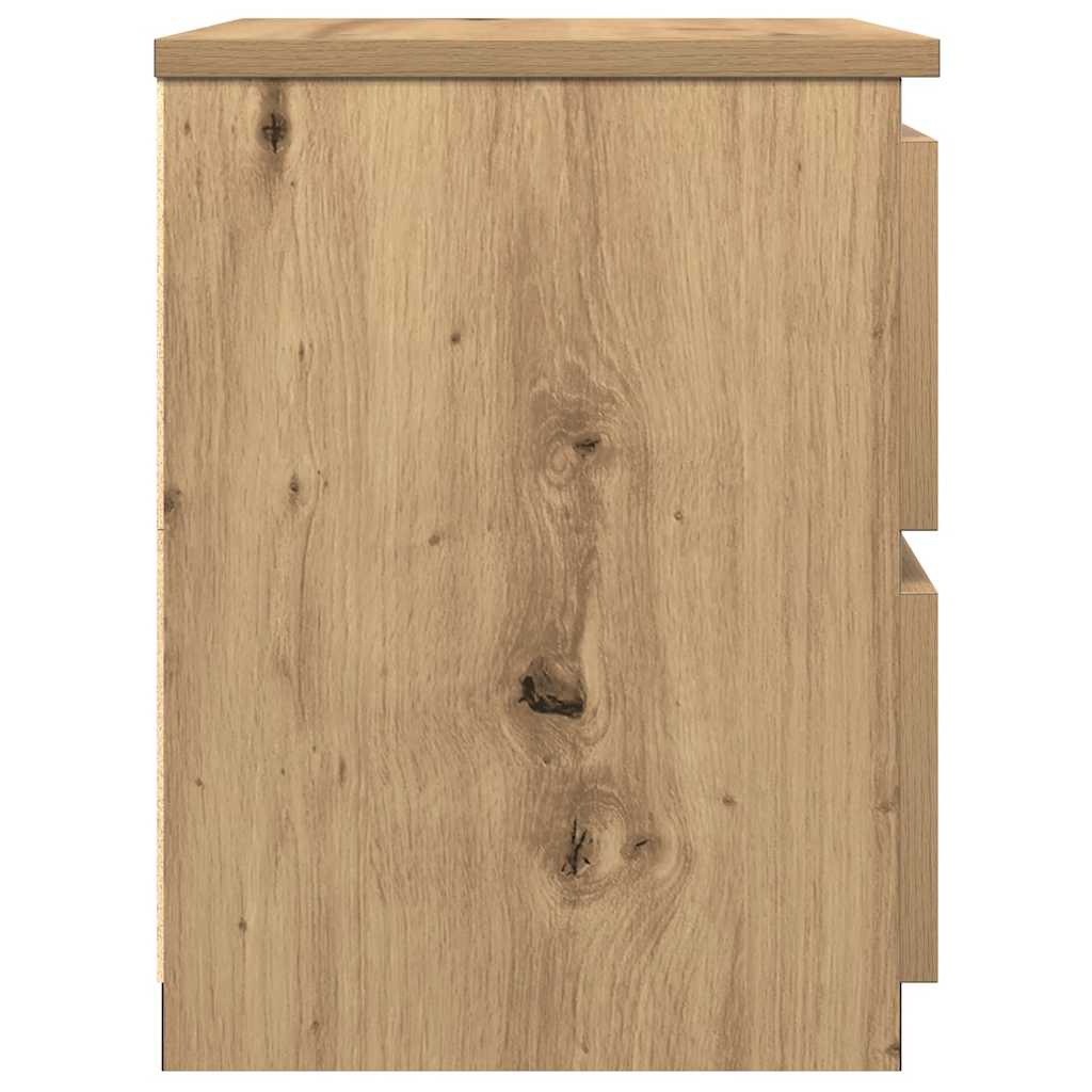 Tables de chevet 2 pcs chêne artisanal bois d'ingénierie - XIOS