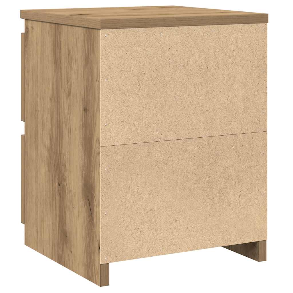 Tables de chevet 2 pcs chêne artisanal bois d'ingénierie - XIOS