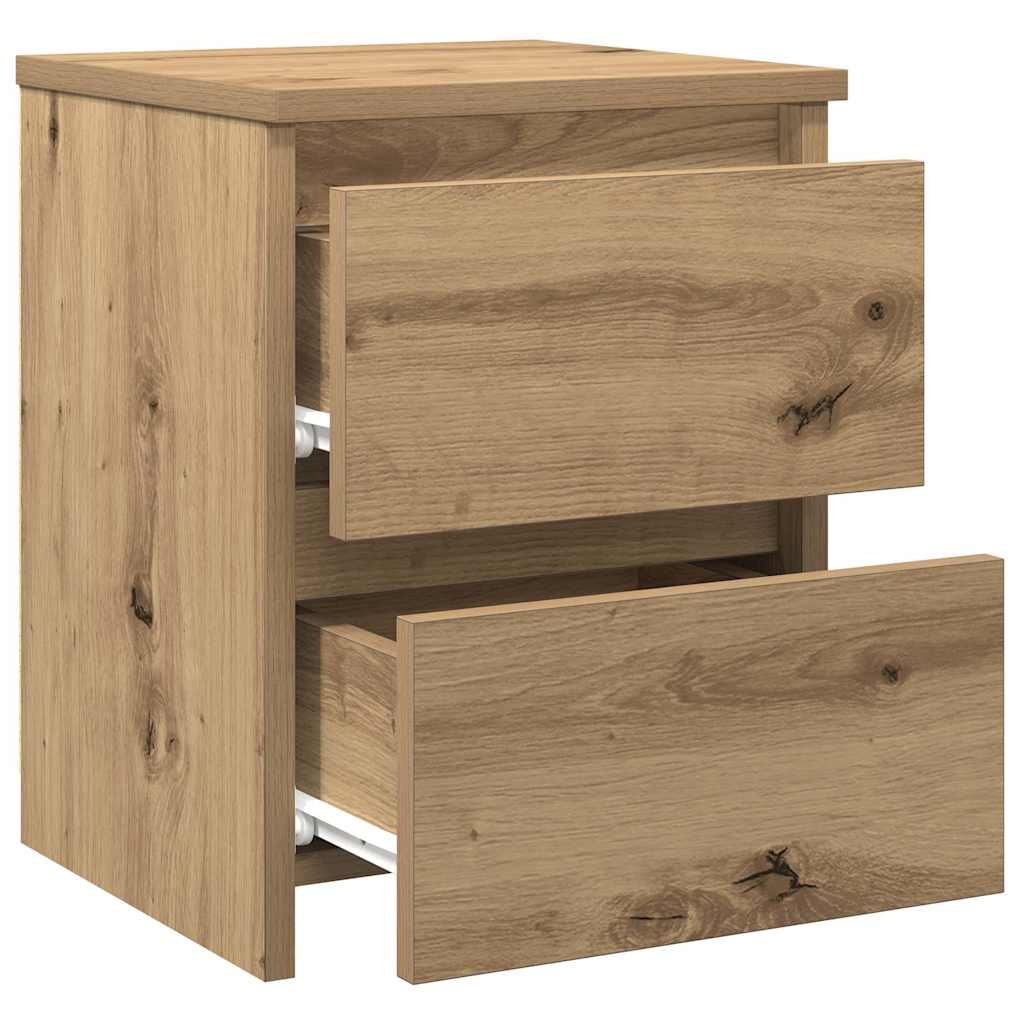 Tables de chevet 2 pcs chêne artisanal bois d'ingénierie - XIOS