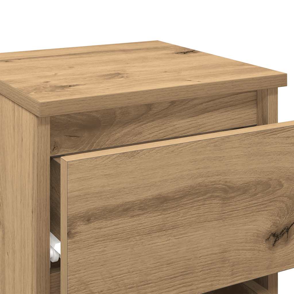 Tables de chevet 2 pcs chêne artisanal bois d'ingénierie - XIOS