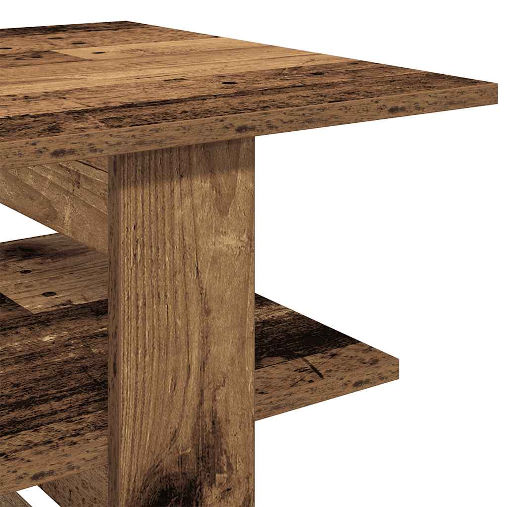 Table basse vieux bois 102x55x42 cm bois d'ingénierie - XIOS