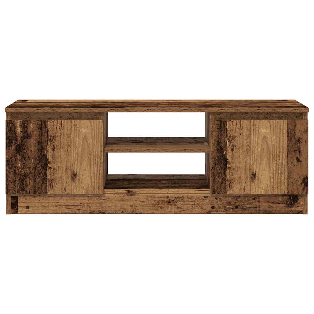 Meuble TV vieux bois 102x30x36 cm bois d'ingénierie - XIOS