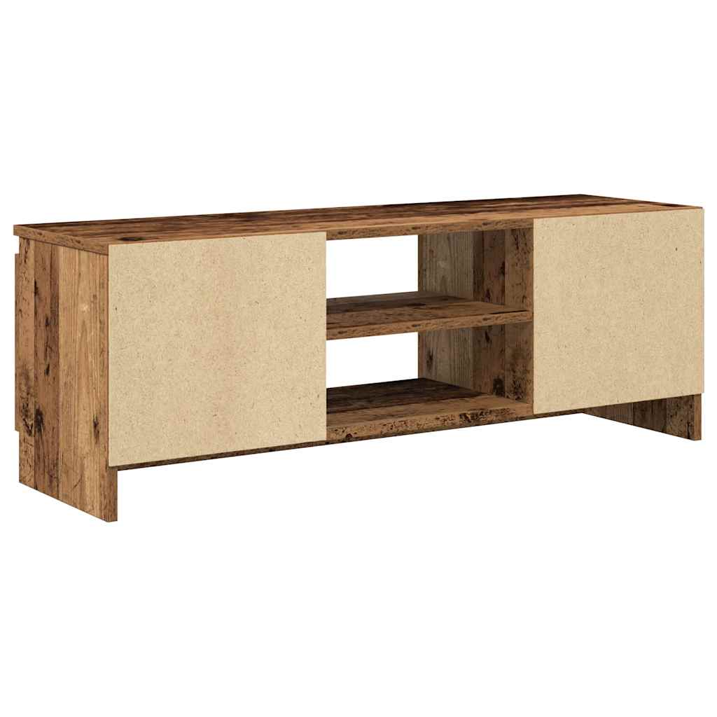 Meuble TV vieux bois 102x30x36 cm bois d'ingénierie - XIOS