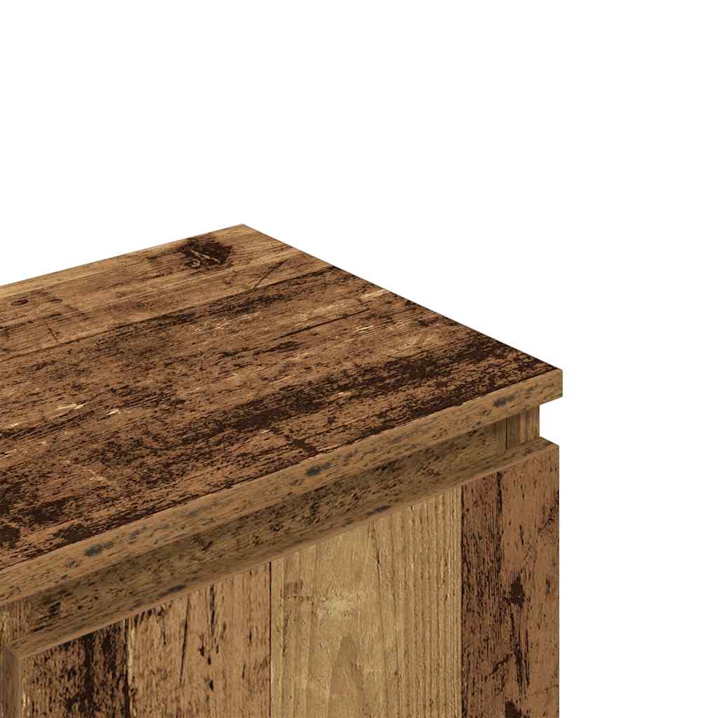 Meuble TV vieux bois 102x30x36 cm bois d'ingénierie - XIOS
