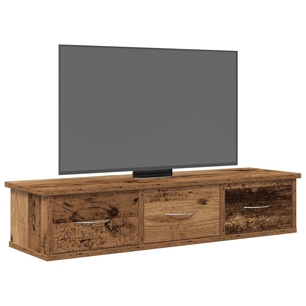 Armoire murale vieux bois 88x26x18,5 cm bois d'ingénierie - XIOS