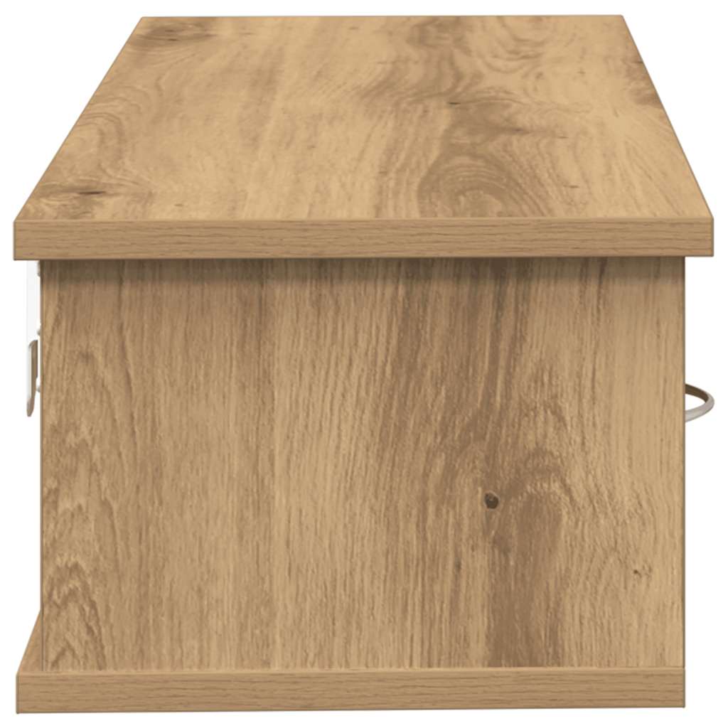 Armoire murale chêne artisanal 88x26x18,5 cm bois d'ingénierie - XIOS