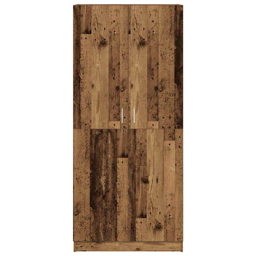Garde-robe vieux bois 80x52x180 cm bois d'ingénierie - XIOS