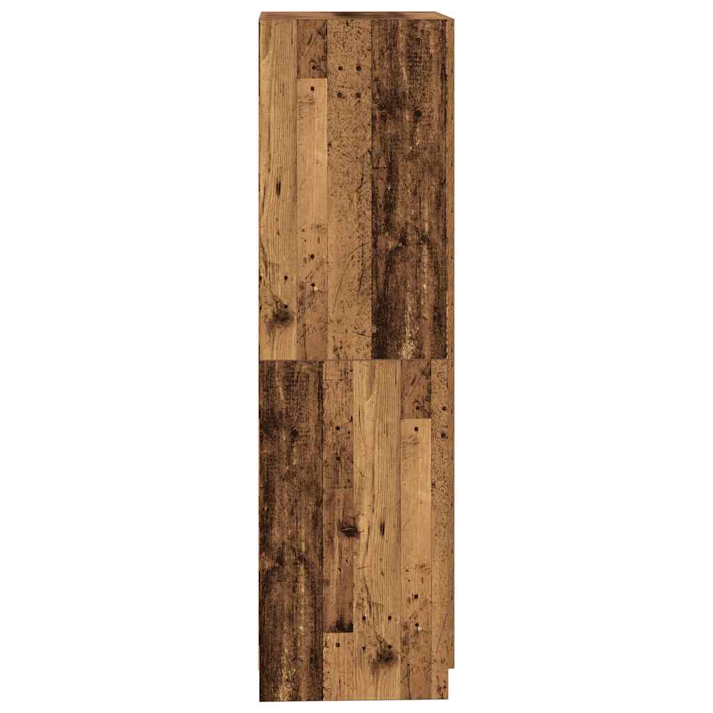 Garde-robe vieux bois 80x52x180 cm bois d'ingénierie - XIOS