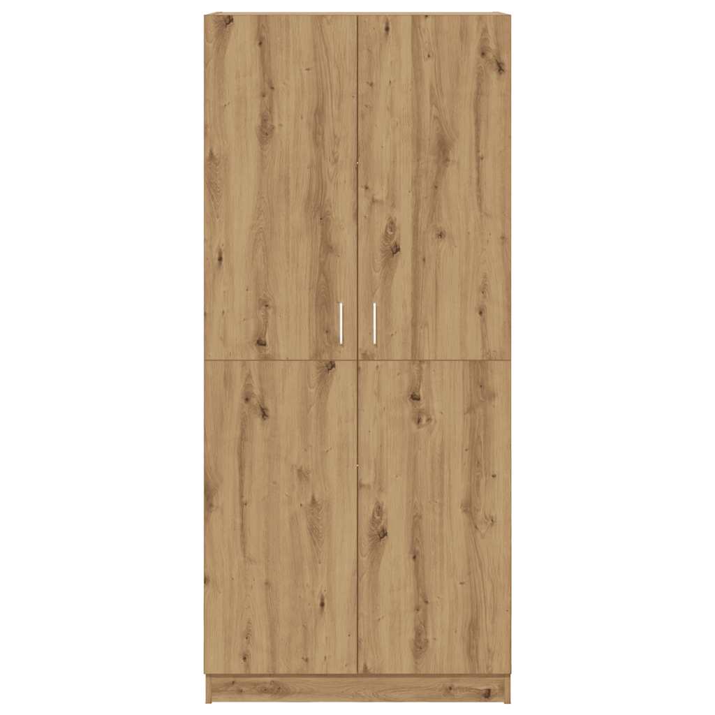 Garde-robe chêne artisanal 80x52x180 cm bois d'ingénierie - XIOS
