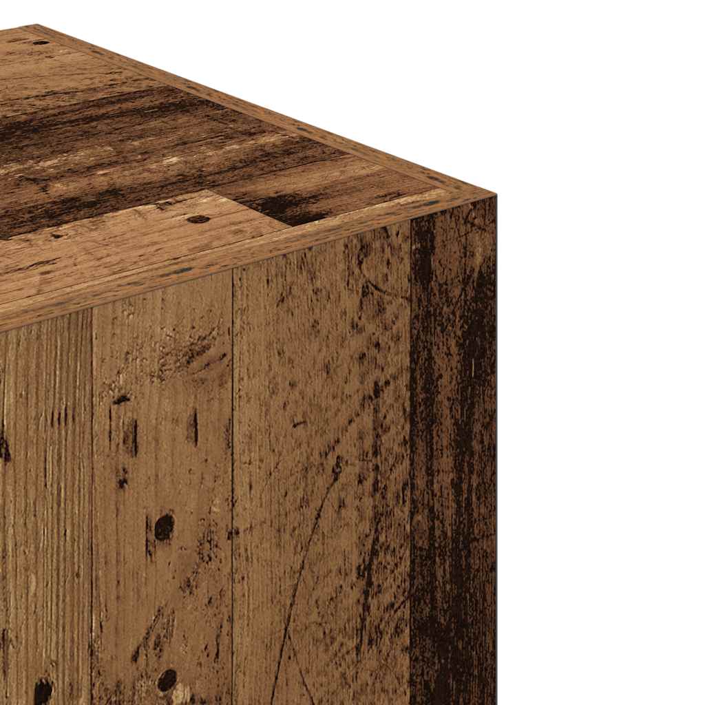 Garde-robe vieux bois 90x52x200 cm bois d'ingénierie - XIOS