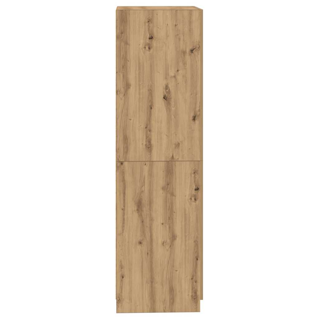 Garde-robe chêne artisanal 80x52x180 cm bois d'ingénierie - XIOS