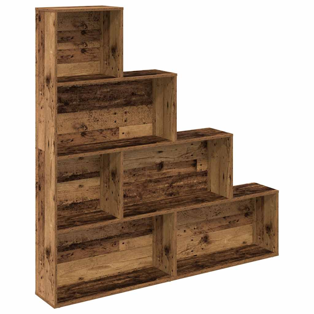 Bibliothèque vieux bois 157x24x160 cm bois d'ingénierie - XIOS