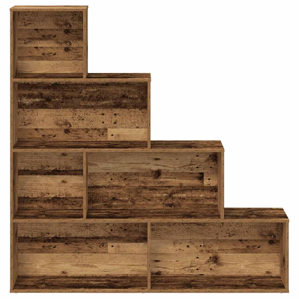 Bibliothèque vieux bois 157x24x160 cm bois d'ingénierie - XIOS