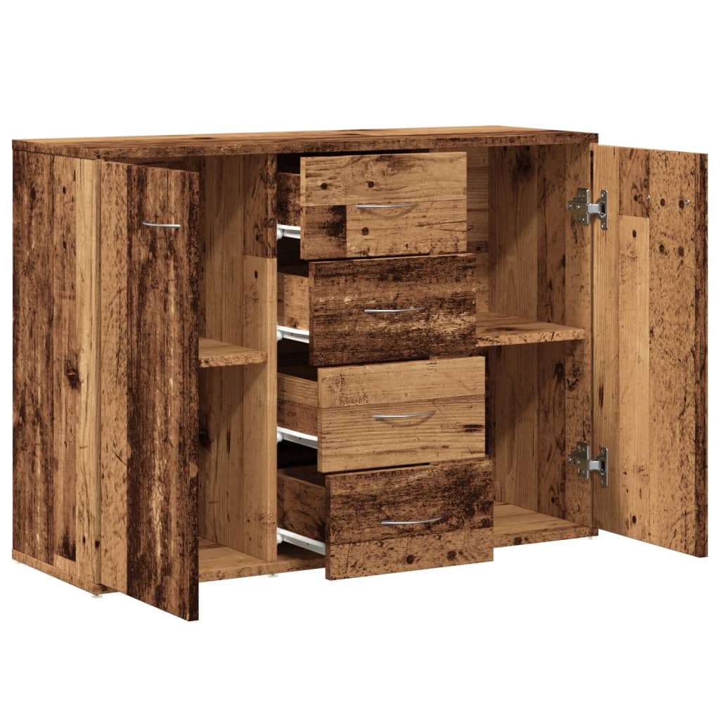 Buffet vieux bois 88x30x64 cm bois d'ingénierie - XIOS