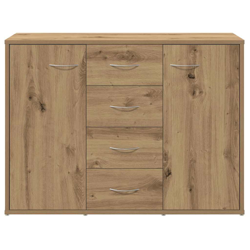 Buffet chêne artisanal 88x30x64 cm bois d'ingénierie - XIOS