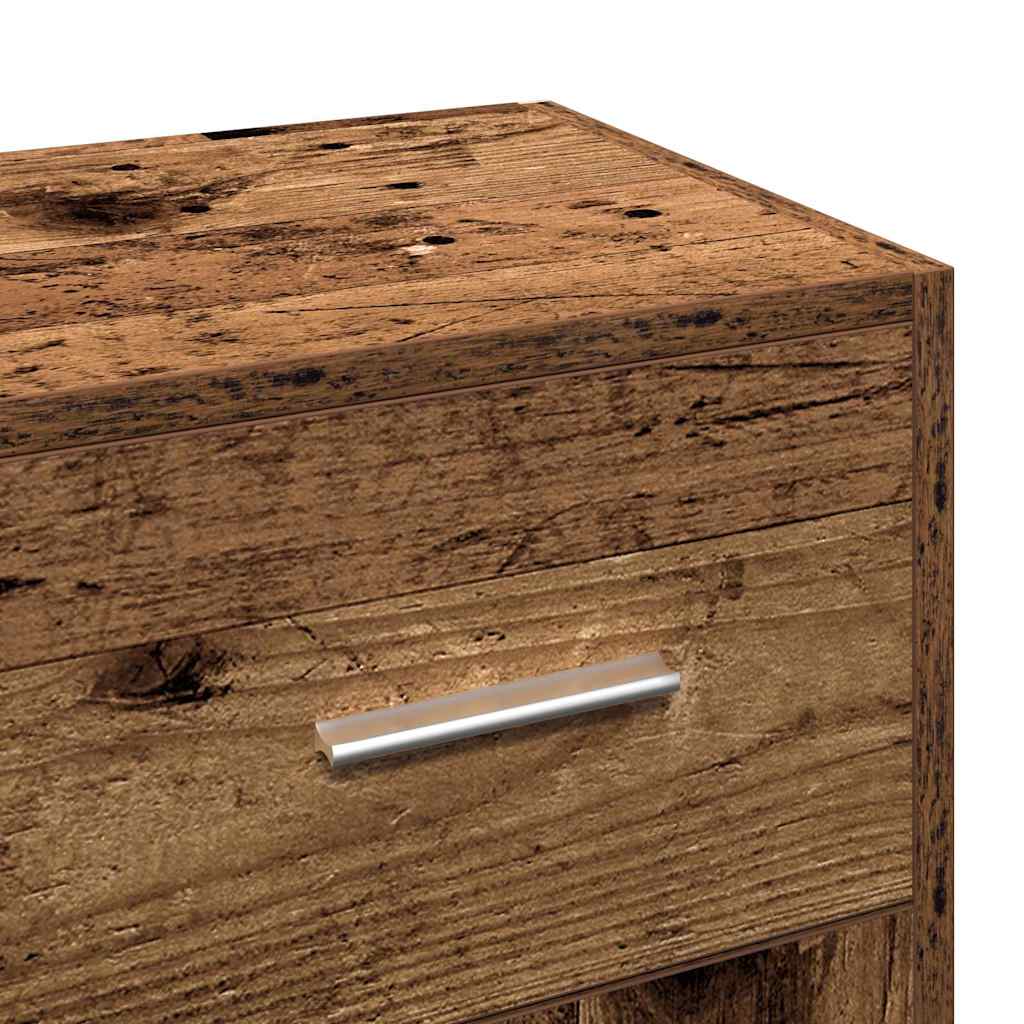 Buffet vieux bois 91x28x75 cm bois d'ingénierie - XIOS