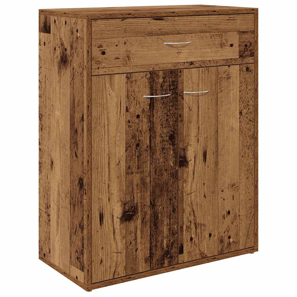 Buffet vieux bois 60x30x75 cm bois d'ingénierie - XIOS