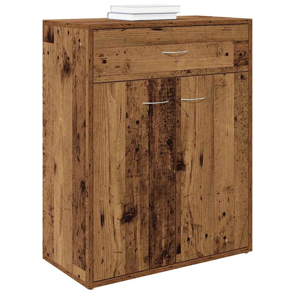 Buffet vieux bois 60x30x75 cm bois d'ingénierie - XIOS