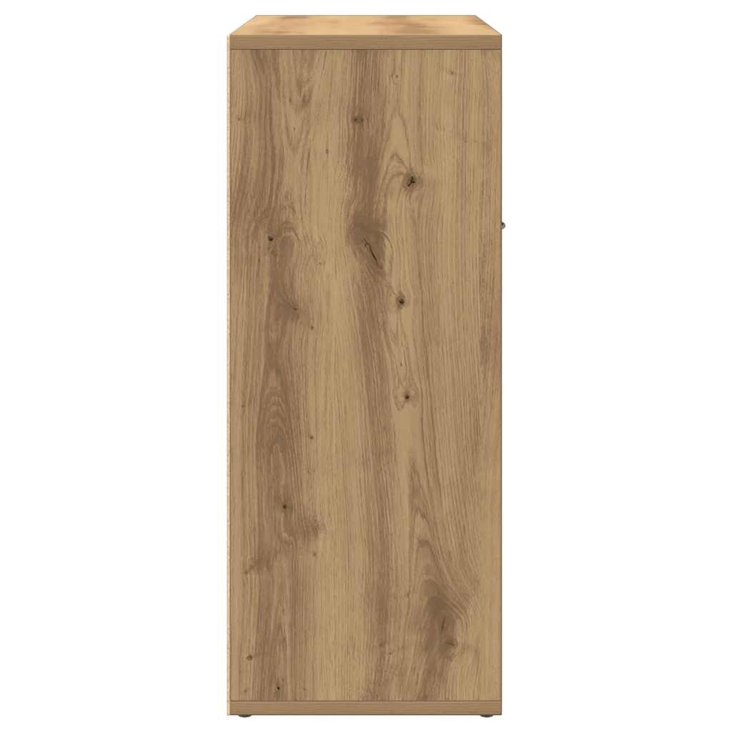 Buffet chêne artisanal 60x30x75 cm bois d'ingénierie