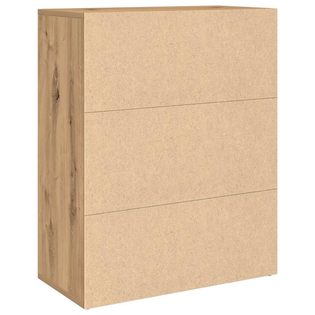 Buffet chêne artisanal 60x30x75 cm bois d'ingénierie - XIOS