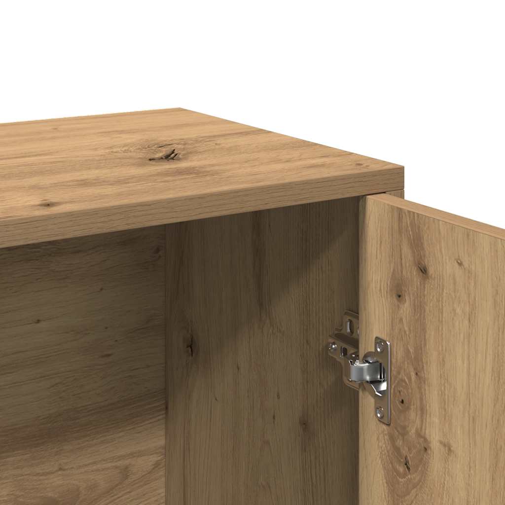 Buffet chêne artisanal 60x30x75 cm bois d'ingénierie - XIOS