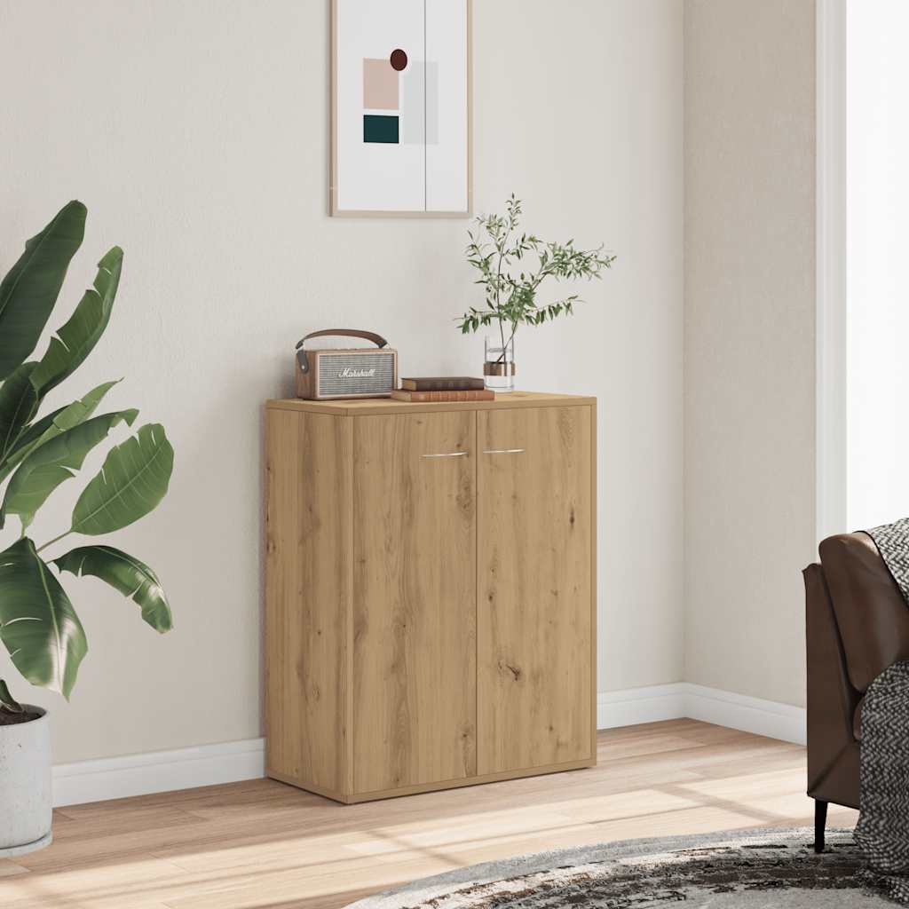Buffet chêne artisanal 60x30x75 cm bois d'ingénierie - XIOS