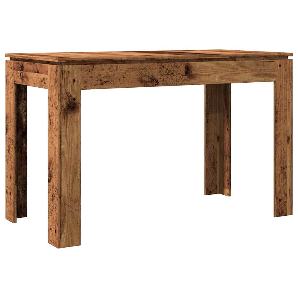Table à manger vieux bois 120x60x76 cm bois d'ingénierie - XIOS
