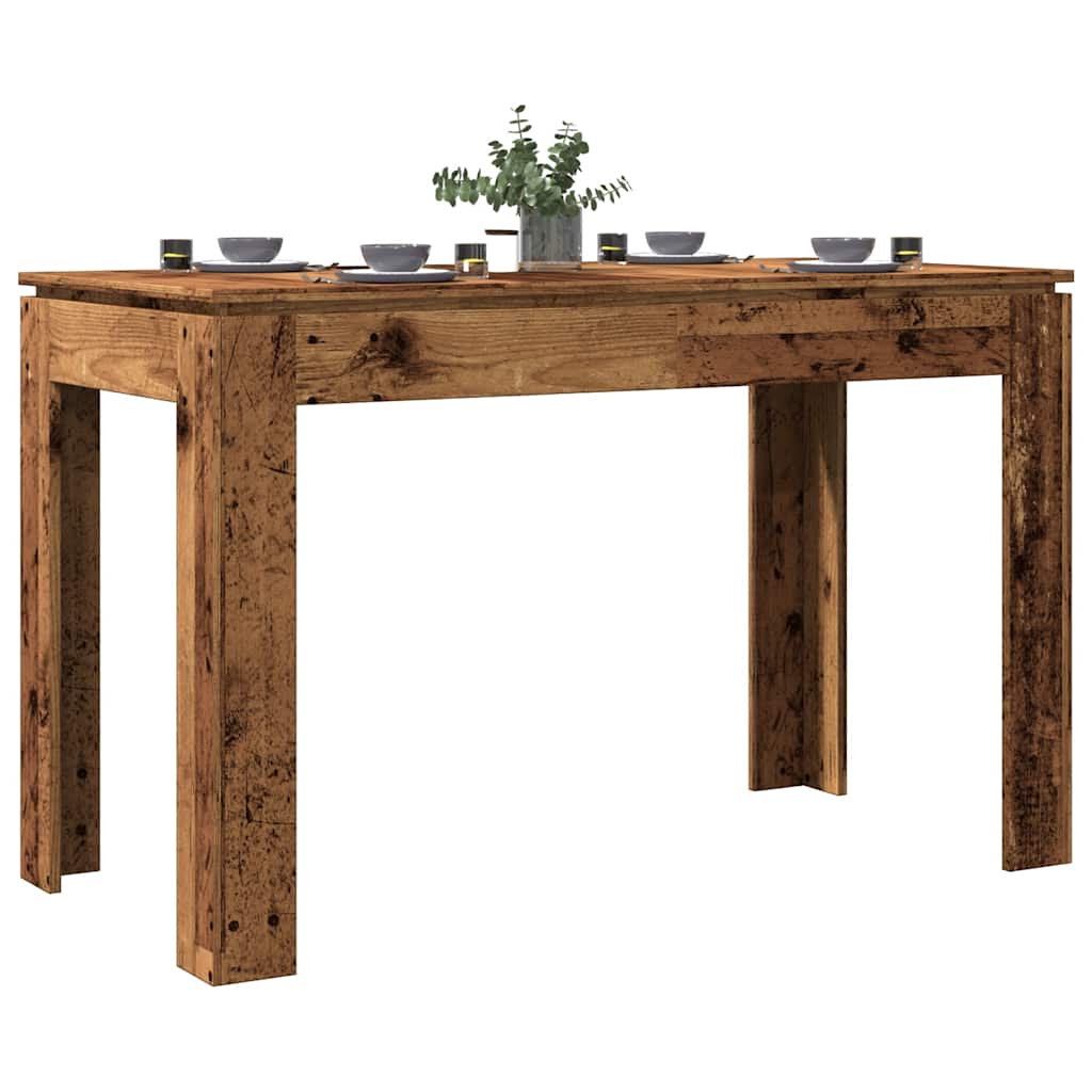 Table à manger vieux bois 120x60x76 cm bois d'ingénierie - XIOS