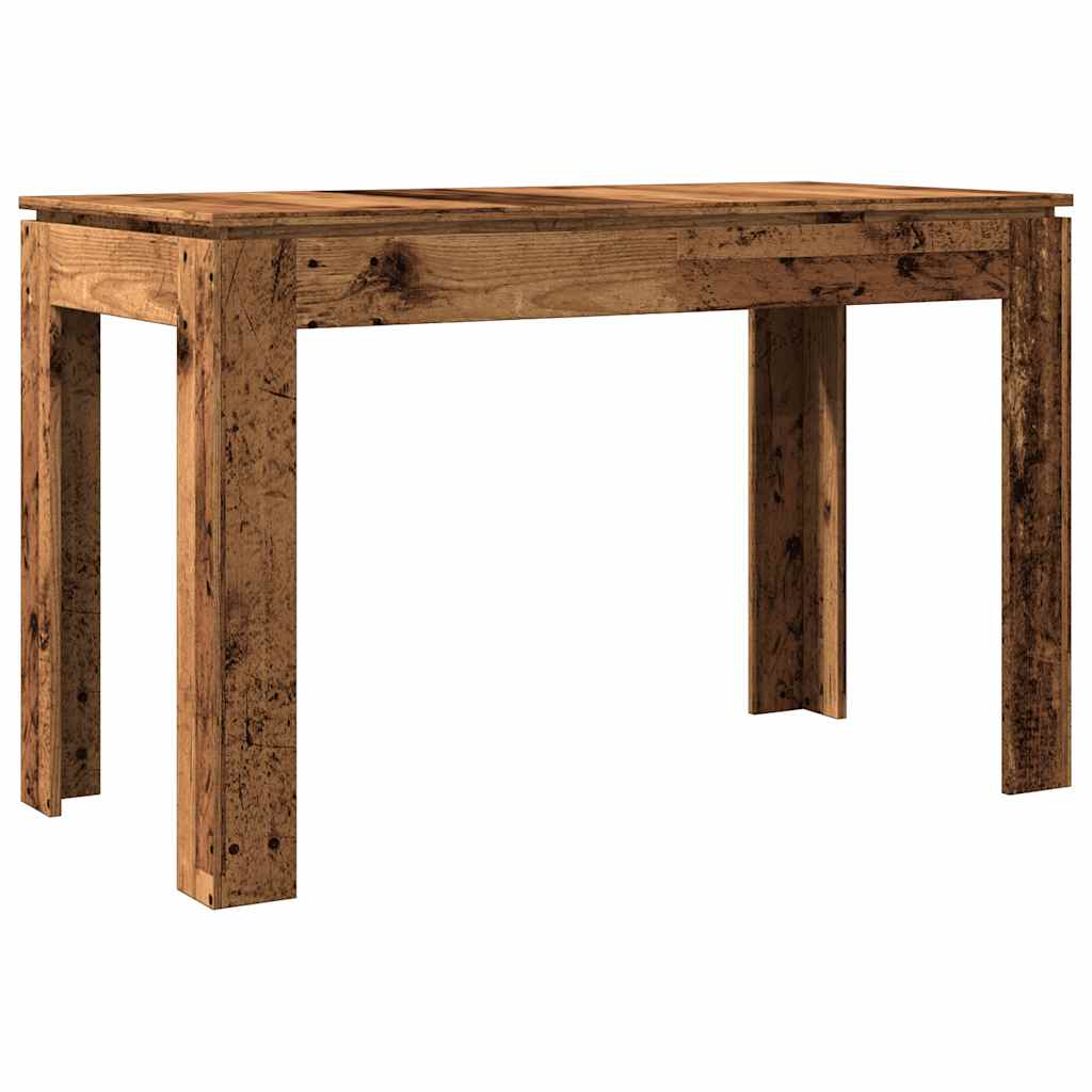Table à manger vieux bois 120x60x76 cm bois d'ingénierie - XIOS