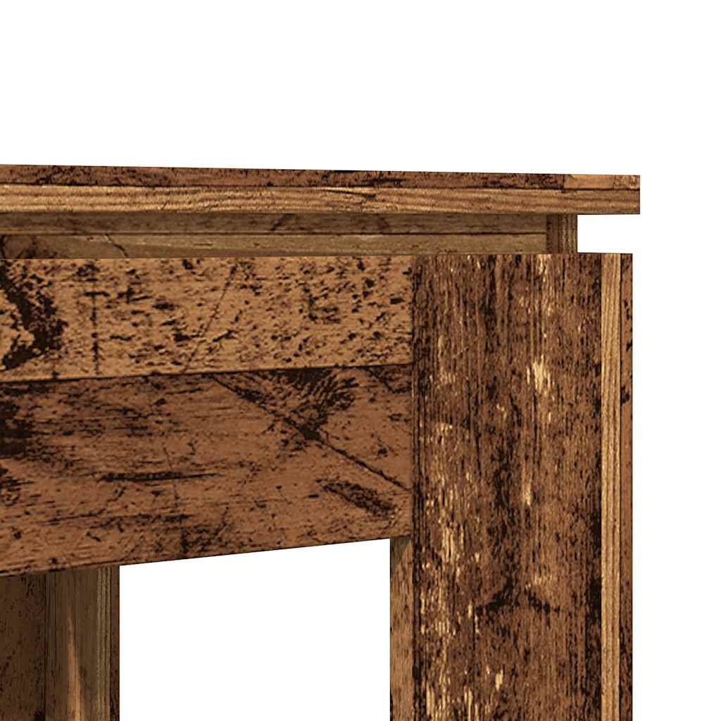 Table à manger vieux bois 120x60x76 cm bois d'ingénierie - XIOS