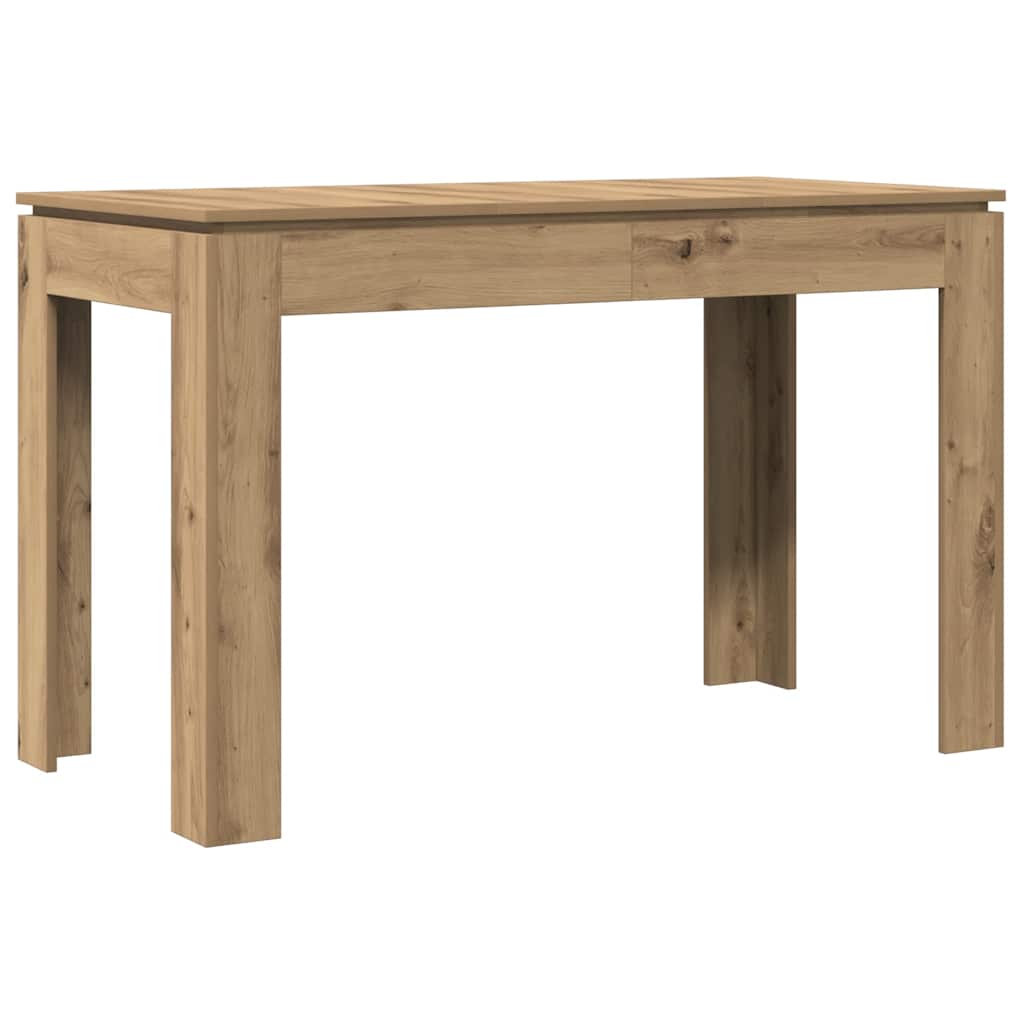 Table à manger chêne artisanal 120x60x76 cm bois d'ingénierie - XIOS