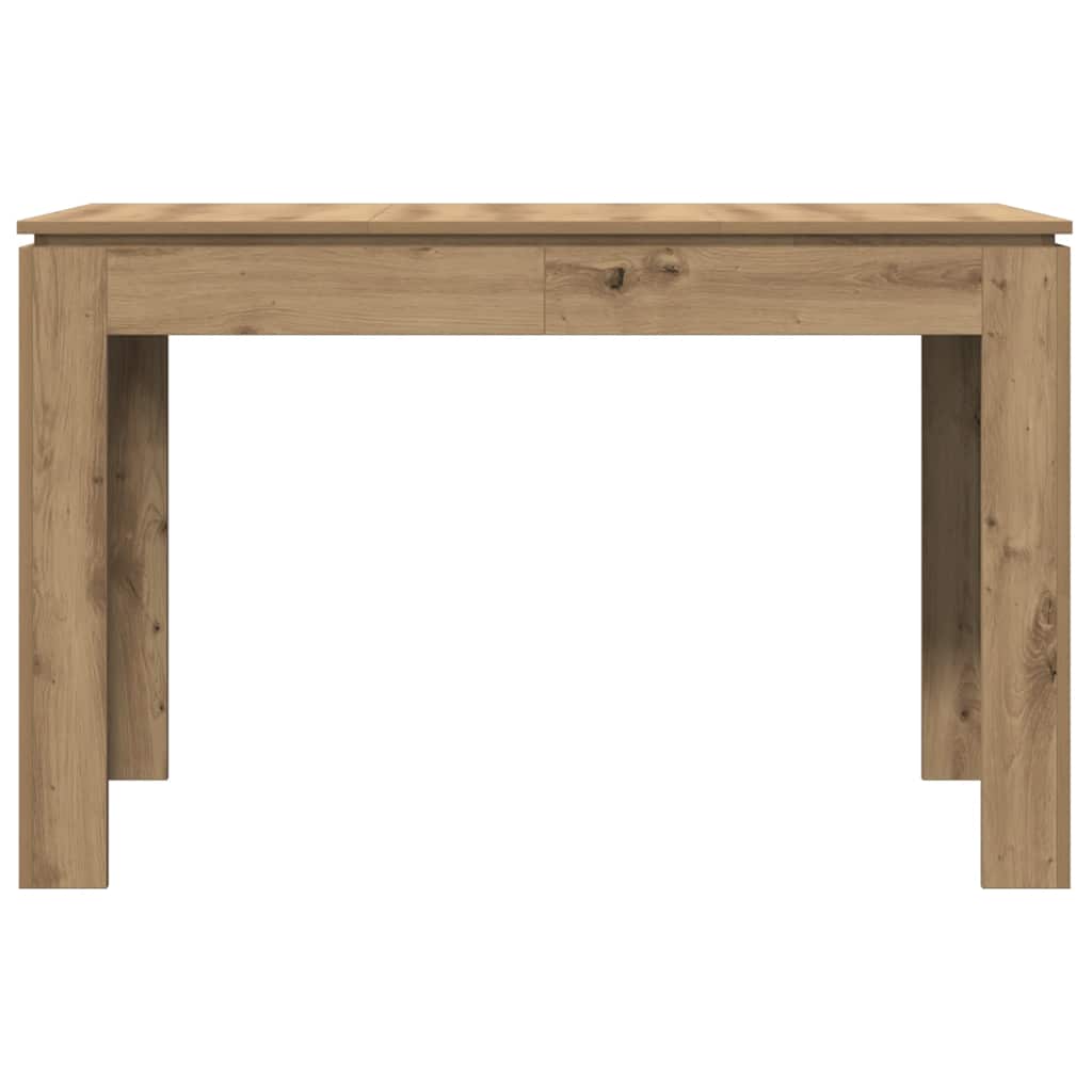 Table à manger chêne artisanal 120x60x76 cm bois d'ingénierie - XIOS