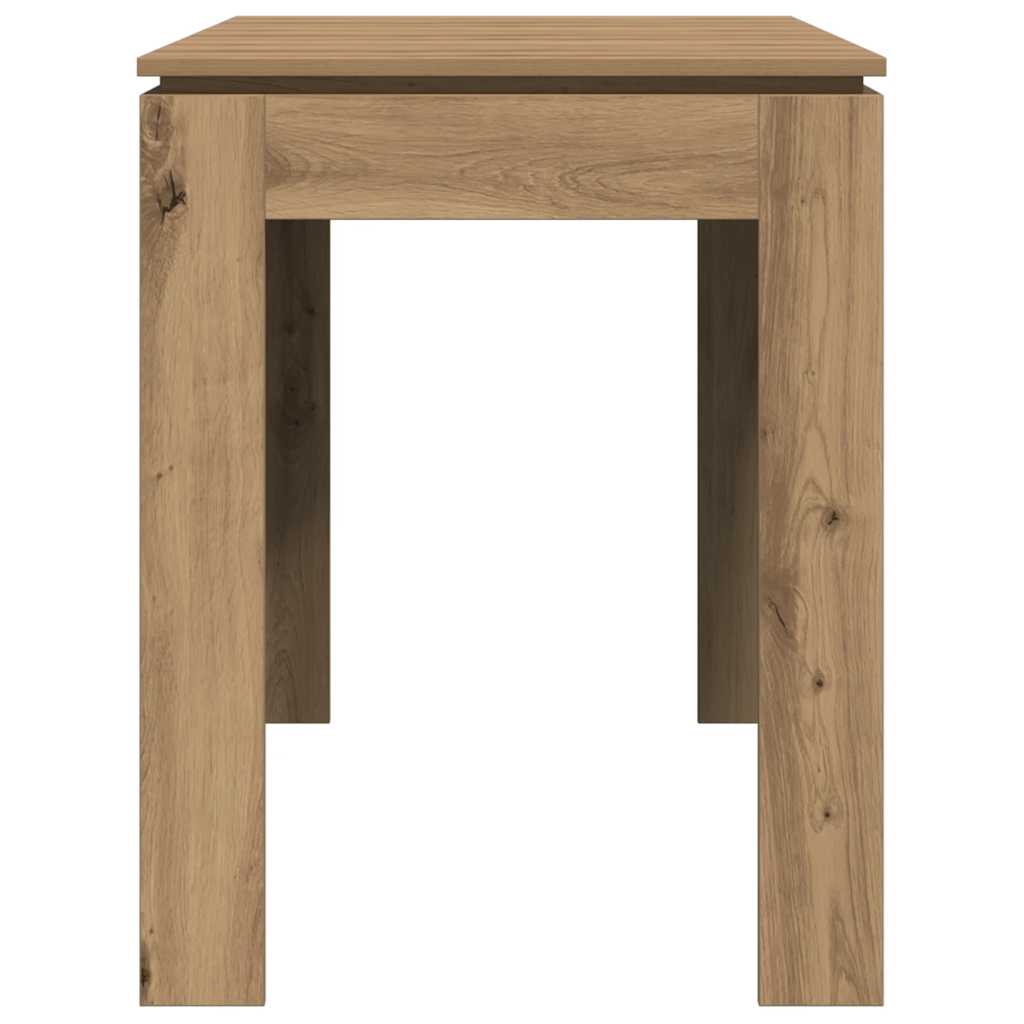 Table à manger chêne artisanal 120x60x76 cm bois d'ingénierie - XIOS