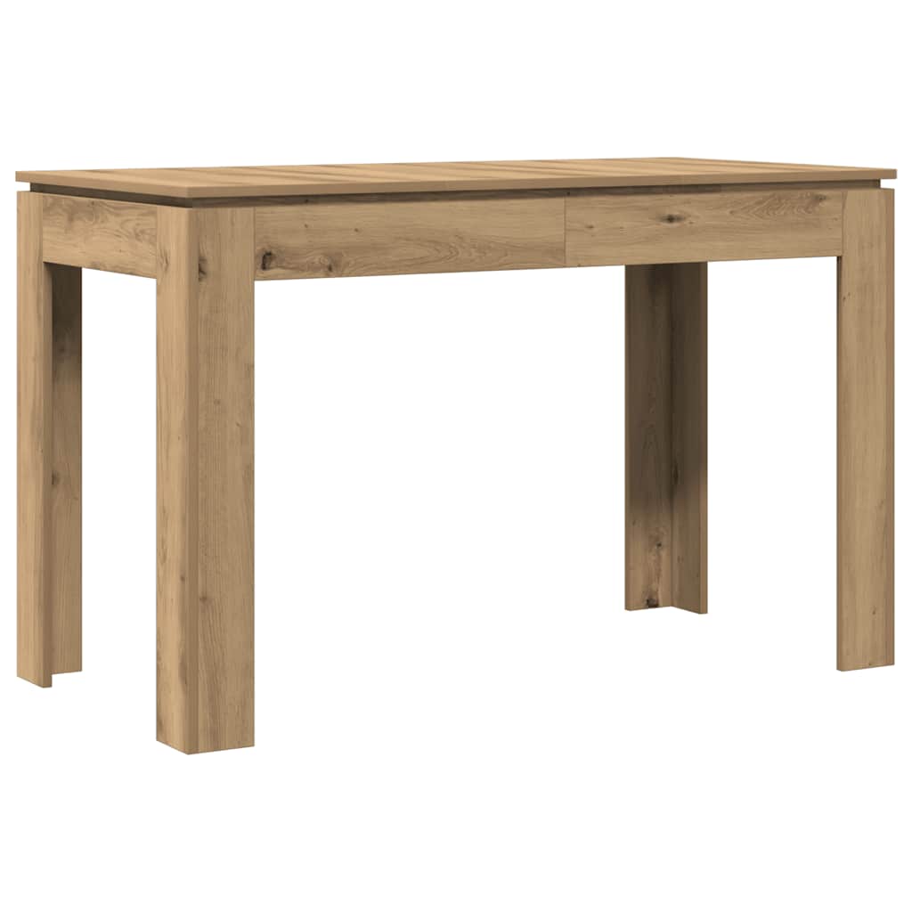 Table à manger chêne artisanal 120x60x76 cm bois d'ingénierie - XIOS