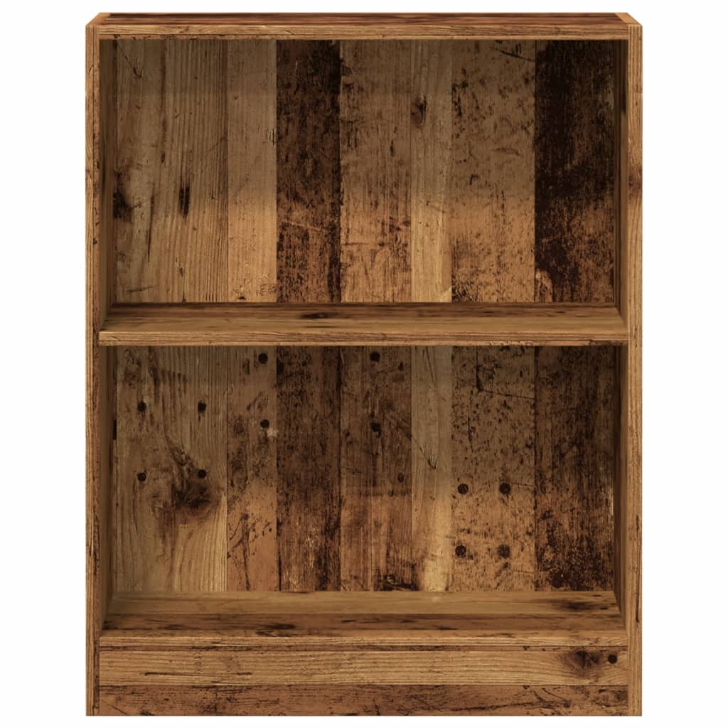 Bibliothèque vieux bois 60x24x76 cm bois d'ingénierie - XIOS
