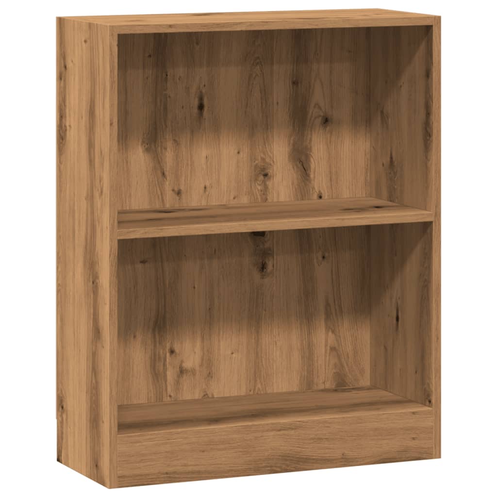 Bibliothèque chêne artisanal 60x24x76 cm bois d'ingénierie - XIOS