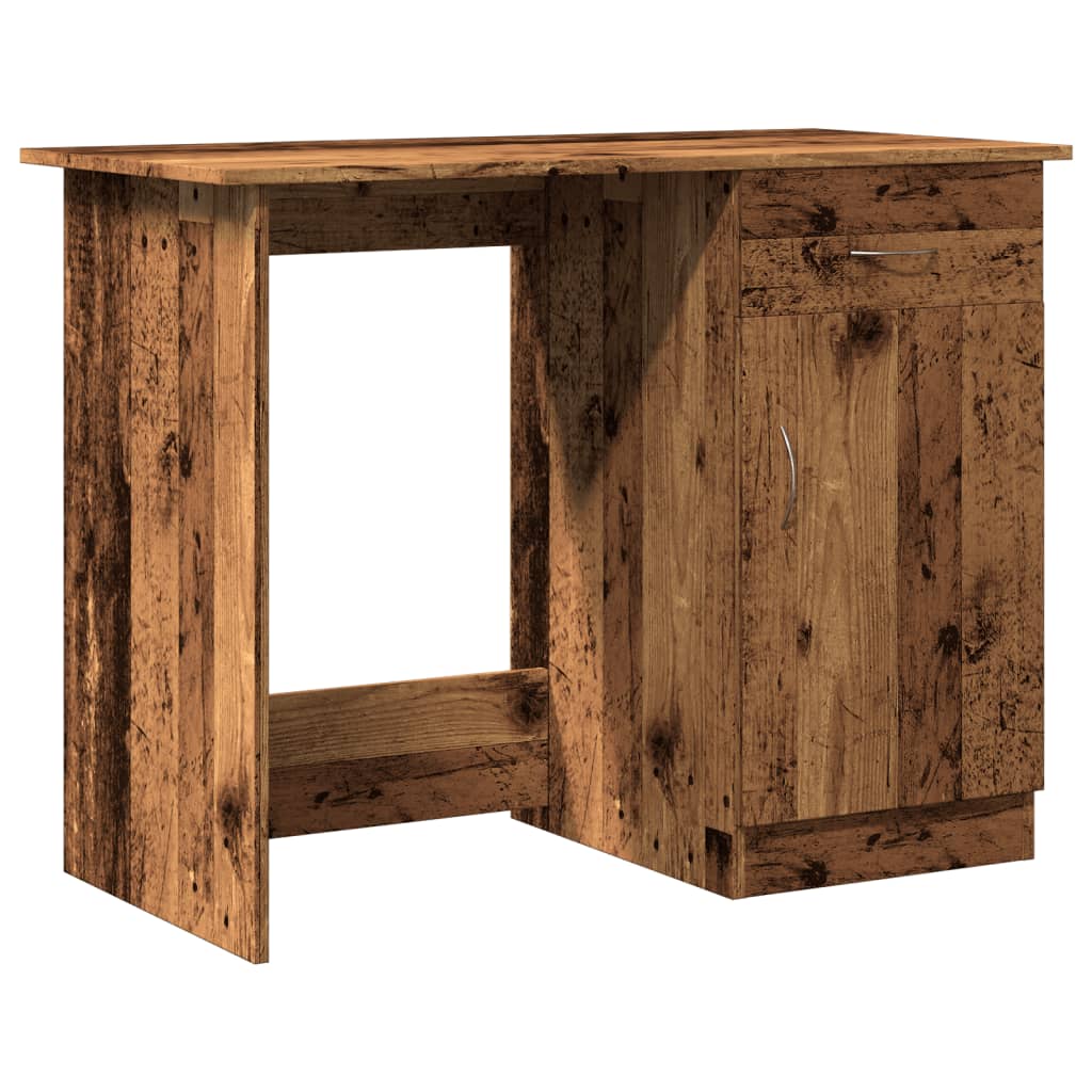 Bureau vieux bois 100x50x76 cm bois d'ingénierie - XIOS