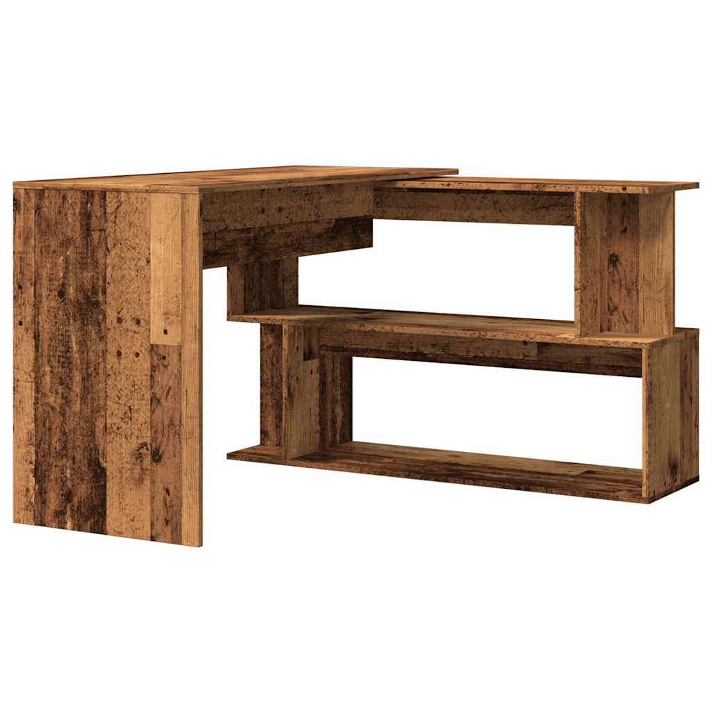 Bureau d'angle vieux bois 200,5x50x76 cm bois d'ingénierie - XIOS