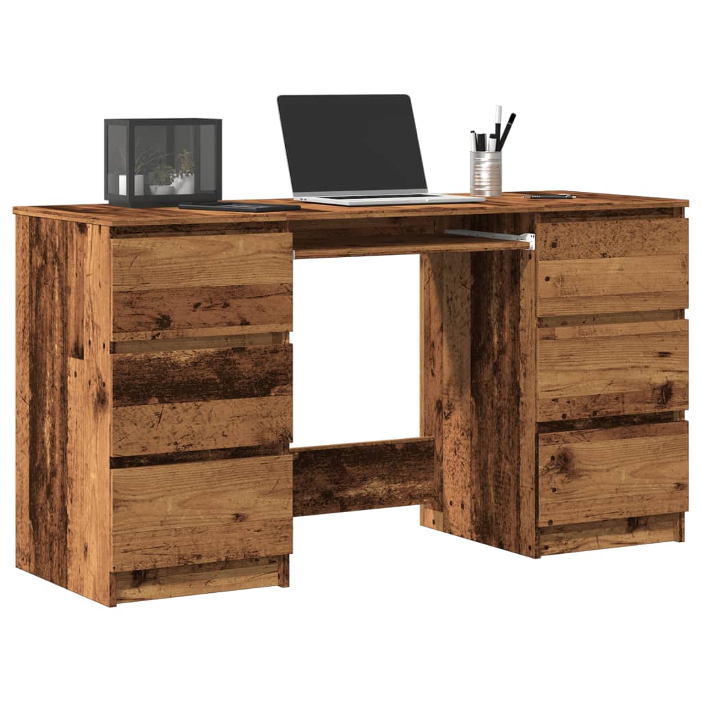 Bureau vieux bois 140x50x77 cm bois d'ingénierie - XIOS