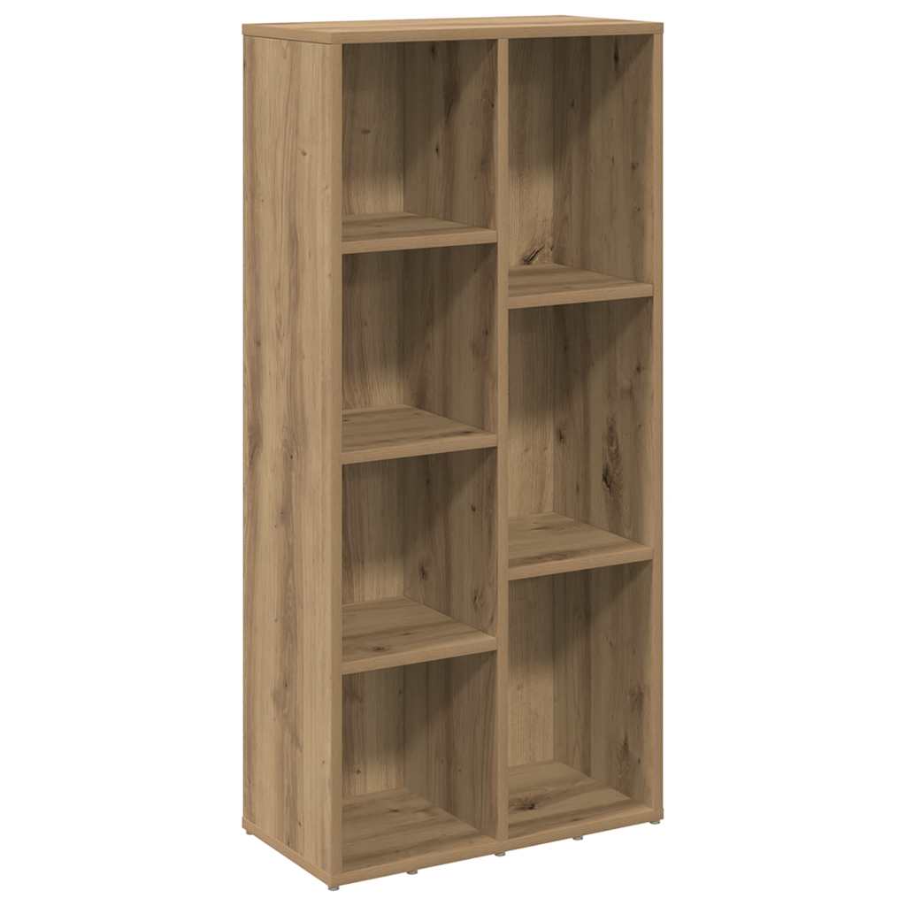 Bibliothèque chêne artisanal 50x25x104 cm