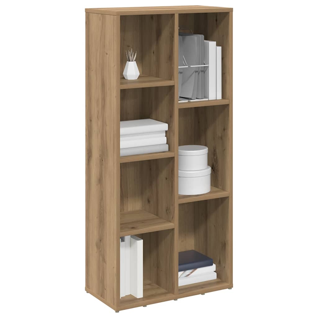 Bibliothèque chêne artisanal 50x25x104 cm