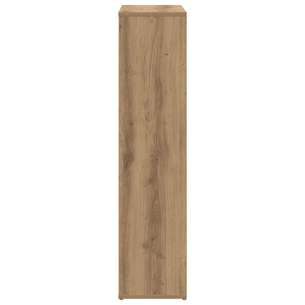 Bibliothèque chêne artisanal 50x25x104 cm