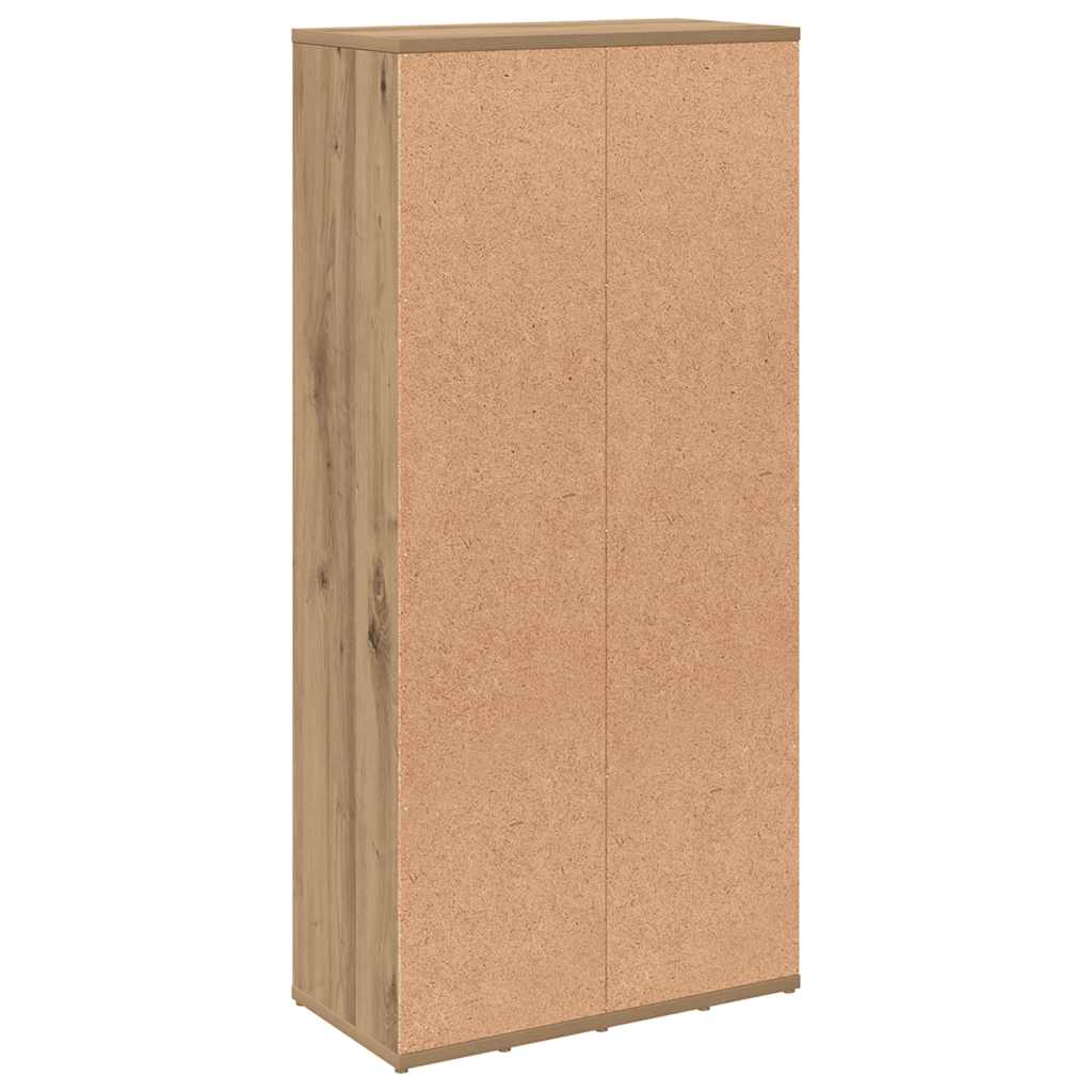 Bibliothèque chêne artisanal 50x25x104 cm
