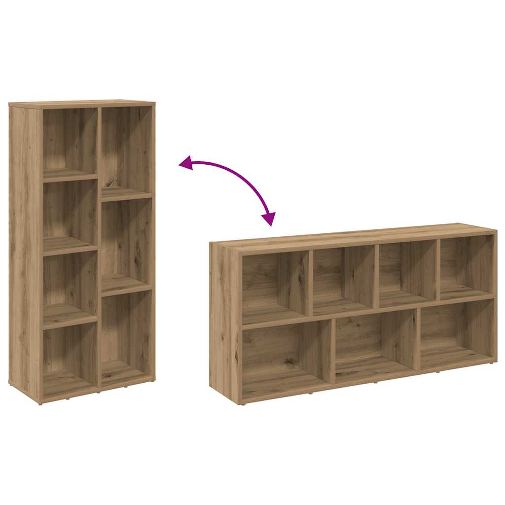 Bibliothèque chêne artisanal 50x25x104 cm